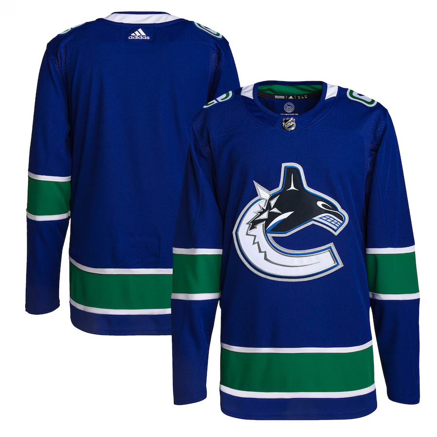 Men Vancouver Canucks adidas Royal Home Primegreen Authentic Pro NHL Jersey->vancouver canucks->NHL Jersey